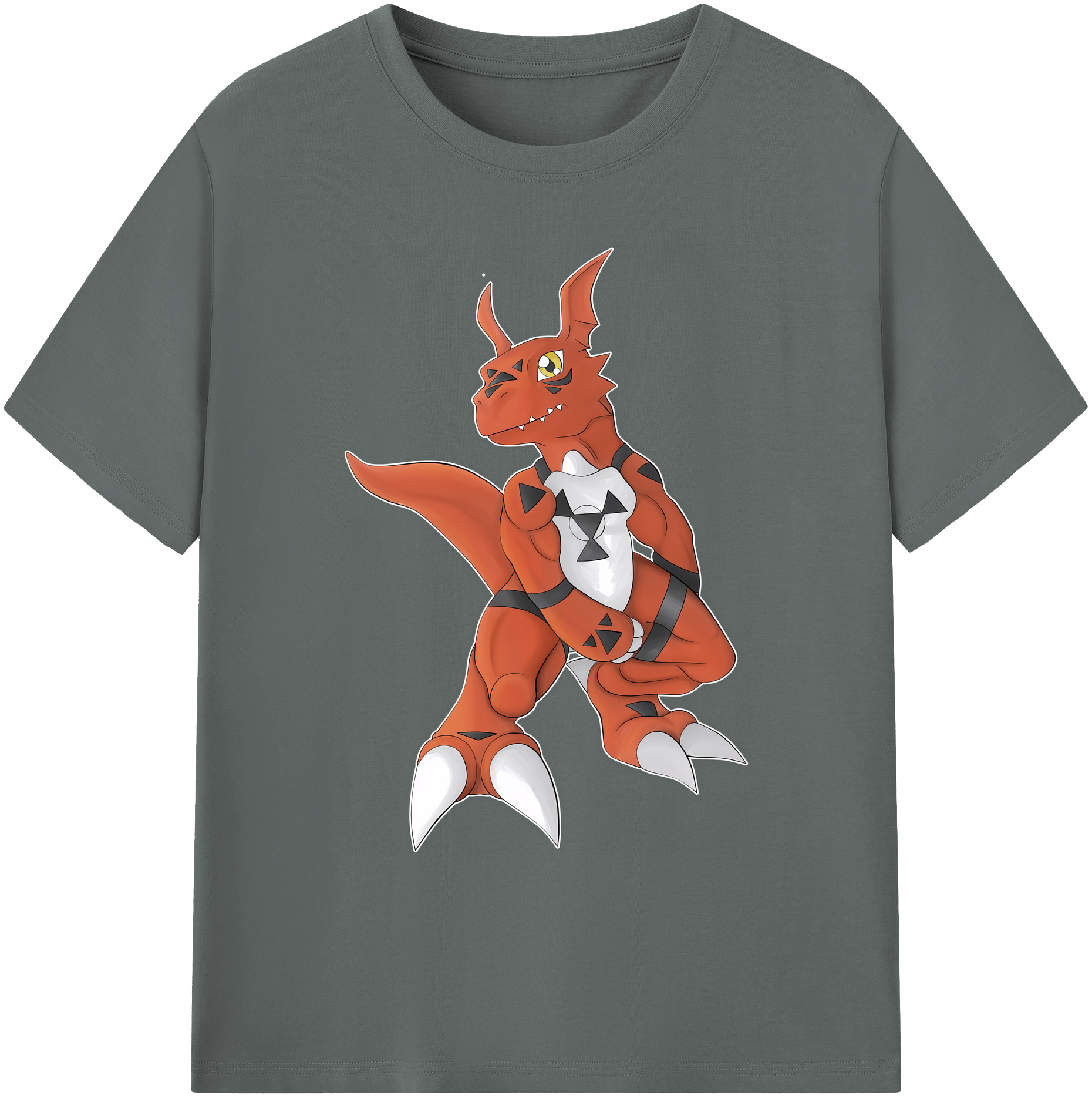 （画像用） Digimon デジタルモンスター/デジモン 綿100％ メンズ半袖Tシャツ｜肌触りやわらか＆通気性
